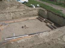 Forms for the footings