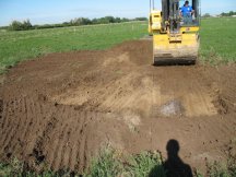 Jock continues to strip topsoil